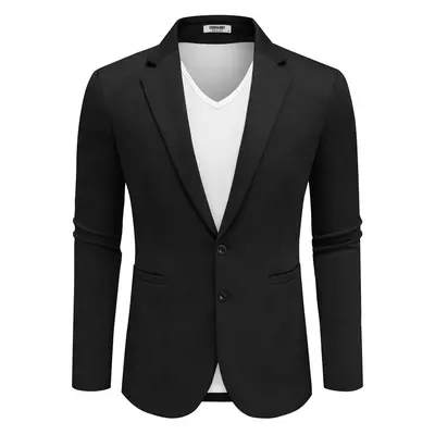 COOFANDY Men's Blazer Casual Knit Blazer Two Button Lightweight Sport Coats Suit Jacket