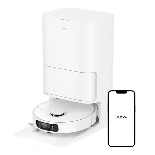 Mova S20 Ultra Robot Vacuum Mop Combo with Dual Roller Brush, 8300Pa Suction Vacuum Cleaner, 140℉ Hot Water Mop Self-Washing & Drying, Mop Auto-Lift for Carpet Cleaning Multifunctional,sohochic