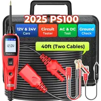 Autel PS100 Automotive Circuit Tester - 12-24V Short-Circuit Safe Tool Kit with Power Probe, Continuity Tester, Open Breaker Finder, Car Relay & Diode Resistance Checker, Digital Multimeter, 20FT Cord, Car Relay Tester,toolupgrade
