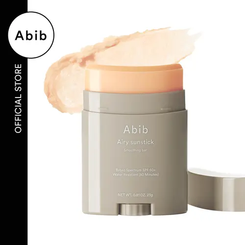 Abib Airy Sunstick Smoothing Bar - Solid Facial Sunscreen with Lecithin, Non-Toxic, SPF50 Waterproof UV Protection, Long-Lasting Matte Finish, Non-Sticky for Face (Single/Duo) Beauty Skincare Product