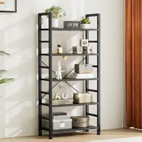 Sweetcrispy Decorative Bookshelf - Classical Modern Apartment Furniture, Tall Organizer Storage Shelves for Bedroom, Living Room CDs, Books, Movies, House Decor, Book Nook