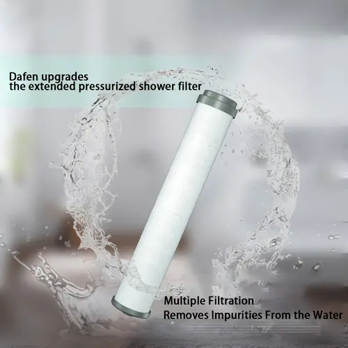 Pack of 8 5-in Nano-Tech Rectangular Filter Cartridges (Multiple Packs Option) - Hard Water Shower Head Units, Premium High-Efficiency Nano Scale Filtration, for Handheld Showers, Bathtubs, Bacteria Removal