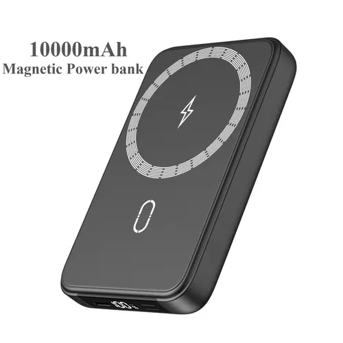 Magnetic Power Bank, 10000mAh Wireless Portable Charger with LED Display, 20W PD Fast Charging, Battery Pack with USB C Output/Input, Power Bank for iPhone16/15/14/13/12 Series and more,back to school,back to school haul,sohochic