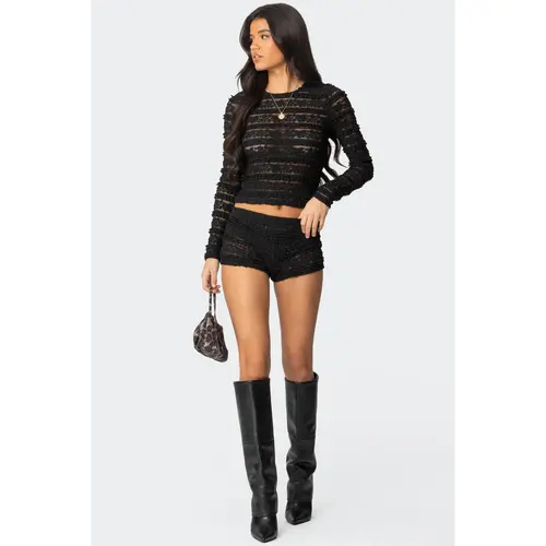 Maisley Sheer Lace Shorts