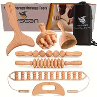 Sohochic Pure Wood Manual Massage Tool Set - High-Quality Durable Elegant Solid Handheld Beauty Aid for Muscle Massage, Relax Your Muscles, Adults & Anyone Looking to Improve Their Overall Well-Being