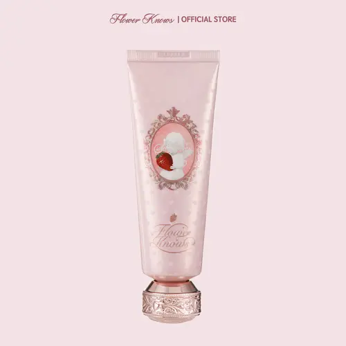 Flower Knows Strawberry Cupid Collection Hand Cream, Hand Lotion Scented Lotion Cream with Hyaluronic Acid, Glycerin, Deep Hydration, Moisture, Smooth Texture, Vanilla & Floral Lemon Scents, #sohochic