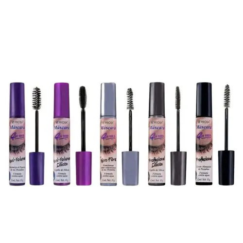 Prosa 4-in-1 Lifting Beauty Mascara - Waterproof, Non-Toxic Silicone Makeup with Mamey Seed Oil & Wheat Germ for Eyelashes Lengthening, Natural Definition, Nourishment