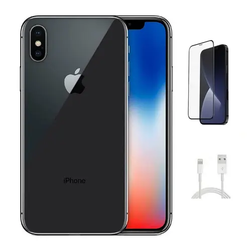 Refurbished Apple iPhone XS (Unlocked) A1920 Excellent Condition with Tempered Glass Screen Protector & 1 Year Warranty