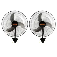 【Summerfinds】VEVOR Oscillating Wall Mount Fan, Various specifications, Commercial or Residential for Warehouse, Greenhouse, Workshop, Patio, Basement, Black