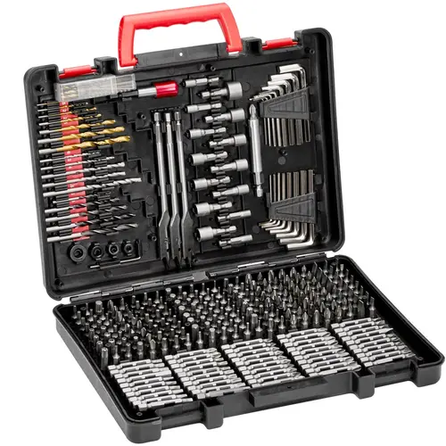 【Back to School】VEVOR 318-Piece Drill & Driver Bit Set with Magnetic Tool Holder, Concrete Drill Bit, Organized Carrying Case for Wood/Metal/Cement Drilling, Screw Driving for Friends & Family