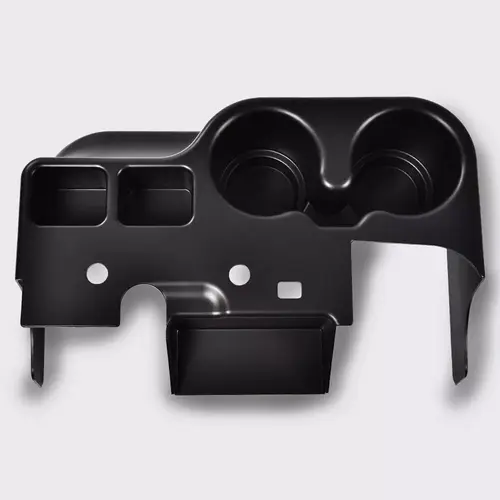G-PLUS High-Grade ABS Plastic Car Cup Holder Pad - 1 Pad Replacement for 1999-2001 Ford F-250,F-350,F-450 Super Duty Center Console, Factory Mount, Textured Grip, Snap-In, Easy to Maintain, Truck Interior Molding Accessory