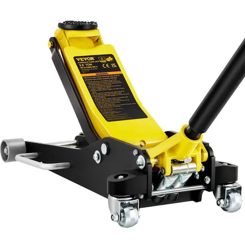VEVOR Low Profile Aluminum&Steel Racing Floor Jack with Dual Pistons Quick Lift Pump, 19-11/16"/500 mm Max Height Car Lifting Mechanic Tool for SUVs, Trucks [Back to School]