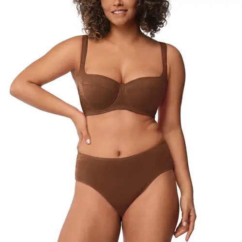 HSIA Starry Night Breathable Soft Mesh Glass Shimmer Fabric High-Rise Brief Women Underwear Matching Panties