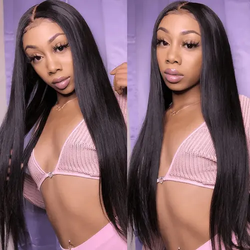 Frodio Human Hair Silky Straight Closure Wig 5x5 Lace |  Pre-Cut Lace, Fits All Head Size #summervibes#SohoChic
