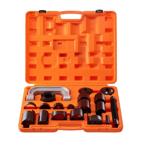 【toolupgrade】VEVOR 21-Piece Ball Joint Press Kit, Heavy-Duty Carbon Steel Repair Tool Kit with Jack Screw & 1 Installation Adapter, Work Tools for 2WD & 4WD Car Ball Joint Removal & Installation