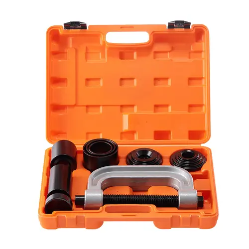 【toolupgrade】VEVOR 10-Piece Carbon Steel Ball Joint Press Kit, Multi-Size Mechanic Auto Repair Tools with C-Press Clamps for Removing & Installing Ball Joints on Most 2WD & 4WD Cars