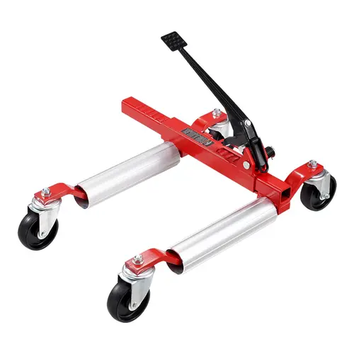 【toolupgrade】VEVOR Wheel Dolly Max Capacity 1500 Lbs Car DollyCar Jack Dolly Lifter with 360° Rotatable WheelsHeavy Duty Vehicle Positioning Ratchet Tire Jackfor Vehicle Car Auto Repair Moving, Car Repair Tools