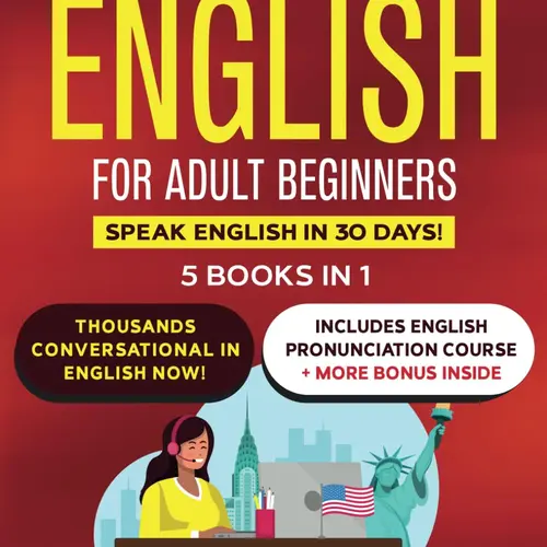 ESL Language Learning Workbook for Busy Adult Beginners - 5 Books 5-in-1 Guide, Perfect Grammar, 30-Day Challenge, 236-Page Lightweight Compact Reading Materials (Paperback, 11-21-2024)