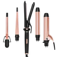 Ufree 5-in-1 Curling Iron Set with Interchangeable Ceramic Barrels & Flat Iron for Straightening, Multi-Curls 5-in-1 Curling Wand Set, Fast Heat Up Curling Wand, 0.35 to 1.25 inch barrels Hair Styling Tool, Ideal Women's Gifts