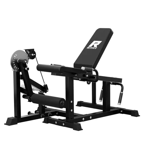 RITFIT 3-in-1 Leg Extension Machine with Ergo-Handles, Adjustable Home Gym Equipment for Leg Curls & Glutes, 4 Backrest Angles, 325lb Capacity, Fits 2" Plates, Strength Training & Exercise Equipment for At-Home Gym Workouts