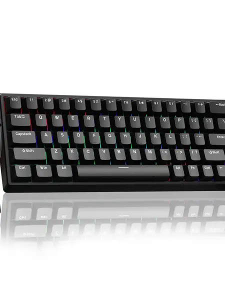 AULA WIN68/WIN60 HE Magnetic Gaming Keyboard, Hall Effect Wired Keyboard with Rapid Trigger, 0.3ms Low Latency, 8000Hz Polling Rate, Adjustable Actuation, Hot-Swappable Compact RGB Keyboard for PC Gaming
