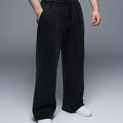 EKKO Acid Wash Brushed Cotton Straight Leg Jogger, NO FLEECE