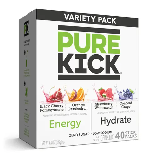 PURE KICK Energy & Hydrate Singles To Go 40ct Variety Pack