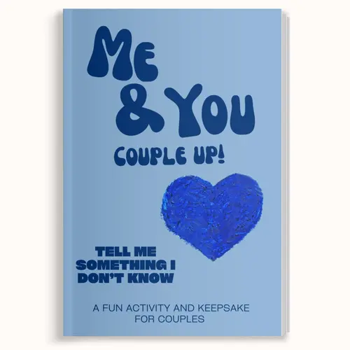 LARKINROAD Me & You Couple Up! Tell Me Something I Don't Know Guided Journal - Interactive Notebook, Workbook, Pass back Bonding Book, Date Night Keepsake for Reconnecting Partners (Valentine’s Day Gift for Boyfriend, Anniversary/Birthday Gift)