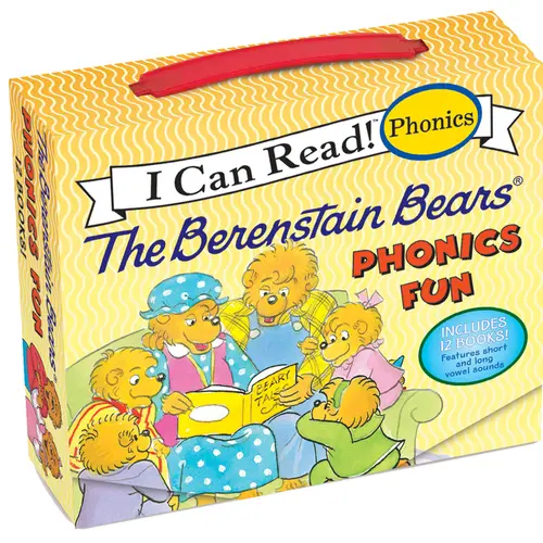 The Berenstain Bears 12-Book Phonics Fun!: Includes 12 Mini-Books Featuring Short and Long Vowel Sounds (I Can Read Phonics) by Mike Berenstain||Mike Berenstain [Paperback Book]