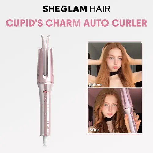 SHEGLAM HAIR Automatic Curling Iron | 0.75/1/1.25Inch Curls | 3-Level Temps | 2-Way Rotation | Universal Voltage | GlossPro Ceramic Coating | Less Damage | Touch Instant Curler For Hair Styling#curling iron #automatic curling iron, Automatic Curling Stick