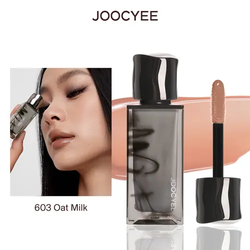 JOOCYEE Glazed Gloss - New 3D Smoky Gloszed Gloss Hydrating, Moisture-Boosting Cosmetic that Plumps Lips, High-Pigment Long-Lasting for Glossy Finish, Sheer Nude High Shine Lightweight Hydrating Moisturizing Smooth Lips Sheer Glow Sohochic