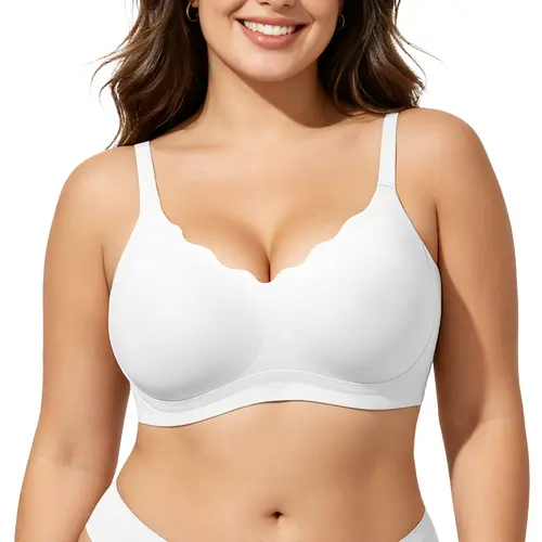 Jelly Wireless T-shirt Bra - Seamless, Push up Plus Size, Friendly, Soft, Women's, Apparel, Basics, Veck Gamis bra pack