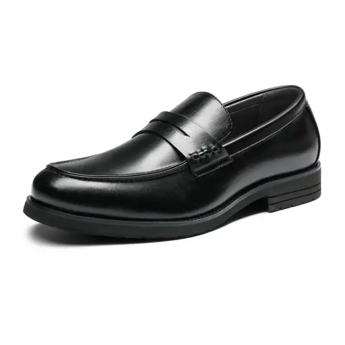 BRUNO MARC Men's Classic Closed-Toe Vegan Leather Penny Loafers - Slip-On All-Season Business Casual Footwear with Memory Foam Insole, Flats for Walking, TikTok Shop Back to School,sohochic