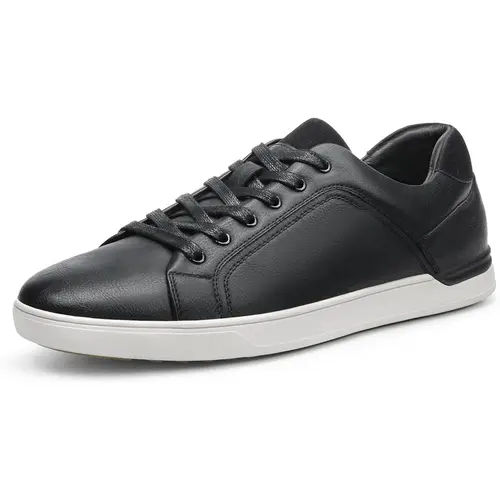 【BRUNO MARC Anniversary】 Men's Wide Classic Lace-Up Closed Casual Sneakers - Classic Shoes, Sporty Chic Footwear, Round Toe, Designer-Style, Aesthetic, Cushioned, Grippy Walking Shoes for Running, Athletic Use | TikTok Shop Back to School