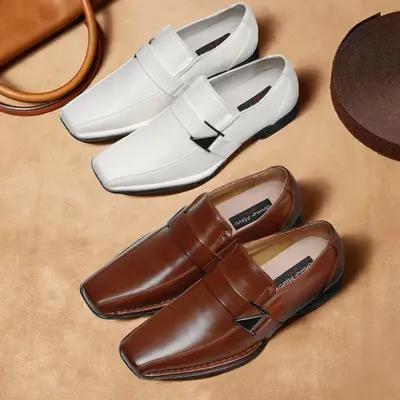 BRUNO MARC Men's Synthetic Polyurethane (PU) Giorgio Leather-Lined Slip-On Black Loafers, Classic Dressy No-Tie Formal Men's Shoes, TikTok Shop Back to School Footwear,sohochic