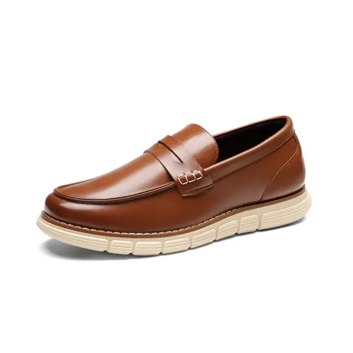 BRUNO MARC Men's Slip-On Penny Loafer Footwear - Supple PU Leather Shoes, Lightweight Flats, Casual Dress Shoes with Arch Support for All-Day Comfort, Casual Shoes, Loafers,sohochic