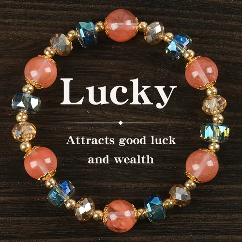 Women's Multicolor Stackable Crystal-Inspired Bracelets, Bling Effect Fashion Costume Jewelry, Good Luck Charm for Everyday Wear & Gifting, Ideal for Bracelet Stacking,sohochic