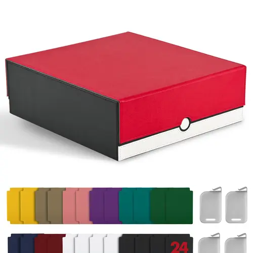 Card Storage Box for MTG PTCG, Commander Deck Box Holds 3000+ Cards, Card Storage Case with 4 Stoppers, Card Organizer for TCG Sport Cards, Sports Card Storage, Card Boxes For Sports Cards, Collector Cards Box,sohochic