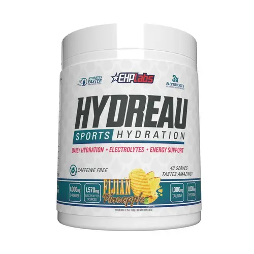 EHPlabs Hydreau Sports Hydration Powder - 40 Servings, Coconut Water, Magnesium Recovery Blend, D-Ribose Fuels Workouts, Fast Acting Energy Boost Electrolyte Drink Mix for Daily Hydration, Fast Acting Electrolyte Drink Mix