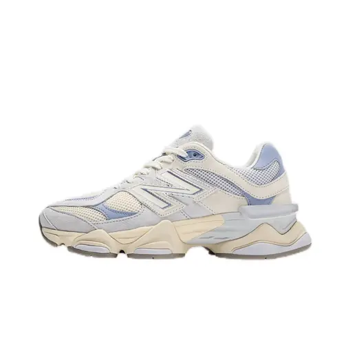 Men's New Balance 9060 Chunky Walking Shoes - Pearl Grey with Linen Overlay, Cushioned Sole, Closed-Toe, True-To-Size, Breathable Sports Shoes & Trainers for Everyday Modern Casual Chunky Street Vibe Wear