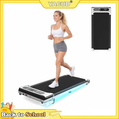 Walking Pad with Incline, Yagud Incline Walking Pad for Home，Under Desk Treadmills for Home with Remote Control, Walking Pad Treadmill with Manual Incline, LED Display, 265LBS Weight Capacity