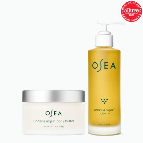 OSEA Undaria Hydrate & Glow Duo - Firming Body Oil & Body Butter Set for Deep Hydration, Smoothing & Glowing Skin (All Skin Types)