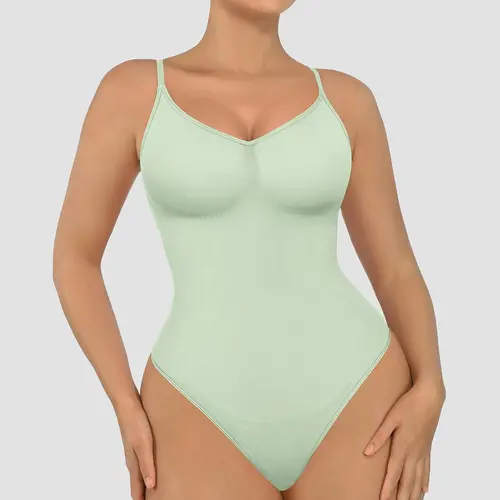 FeelinGirl #Livestream Seamless Thong Bodysuit Comfort Jumpsuit