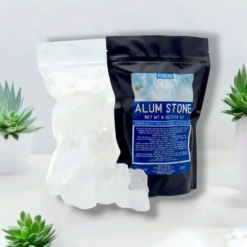 Natural Aluminum-Free Alum Crystal Rock Deodorant-Antiperspirant (8 oz/226g) - Adults' Sensitive Safe, Unfragranced Single Item Gentle Body Care, Exfoliating Shaving & Healing Underarm Product