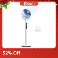 Levoit Corebreeze R432 Multifunctional Cooling Portable Tower Fan - DC Motor, 9 Speeds, 20dB, 82ft Range, Rotating Body, Sensor, Timer, Pedestal & Tabletop Modes, Remote Controlled, Home Accessories, Cool Room Gadgets, for Bedroom