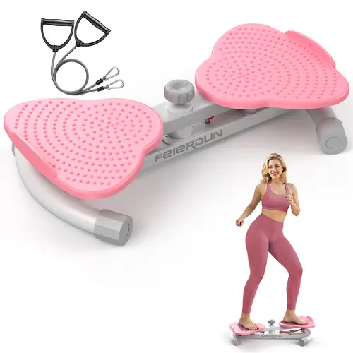 Feierdun FED Series TW1 Twist Machine - Silent Core Workout Equipment, Non-Slip Abs Workout Machine with Resistance Bands, 330lbs Capacity Home Gym Exercise Equipment for Ab Training & Core Training