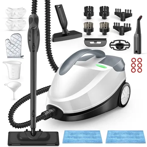 Phueut 1800W High-Pressure Steam Mop Cleaner - 1.5L Tank, 28 Attachments, Multifunction Floor Steamer for Home Handheld Steam Cleaning, Chemical-Free Heavy-Duty Appliance summerwins,summerwins,dorm essentials,home essentials,sohochic