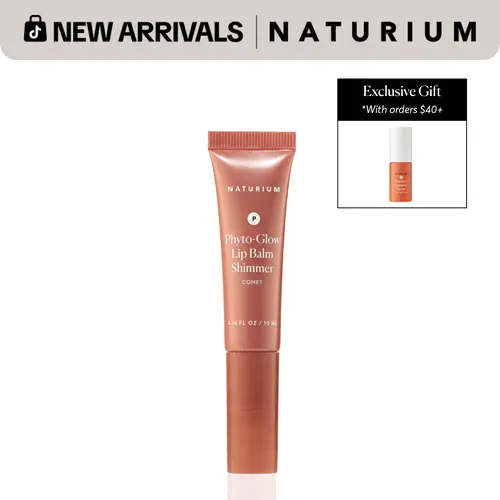 Naturium Phyto-Glow Lip Balm Shimmer Collection, Hydrating Lip Care