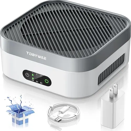 PRASKY Household Appliances Air Purifier with H13 True HEPA Filter, Covers Up to 600 ft², Timer, Ultra-Quiet Wind Wheel System, Eliminates Pet Dander Dust Pollen Smoke & Odors, Ideal for Living Room Office Kitchen,sohochic