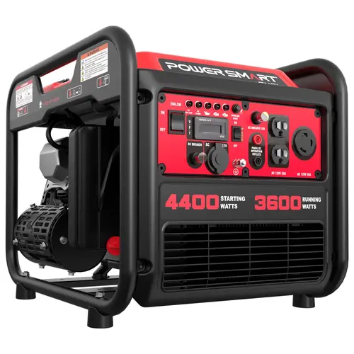 PowerSmart (DL5040C) 4400W Max Portable Inverter Gas Powered Generator - 223cc 4-Stroke Heavy Duty Motor, Super Quiet, Fuel Efficient, RV Ready, LED Indicators, for House Emergency, Camping, Hunting, Outdoor Use (18+ Adults)